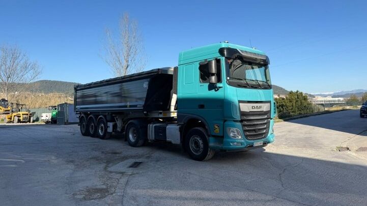 DAF TRACTOR + SEMI REMORQUE BENALU